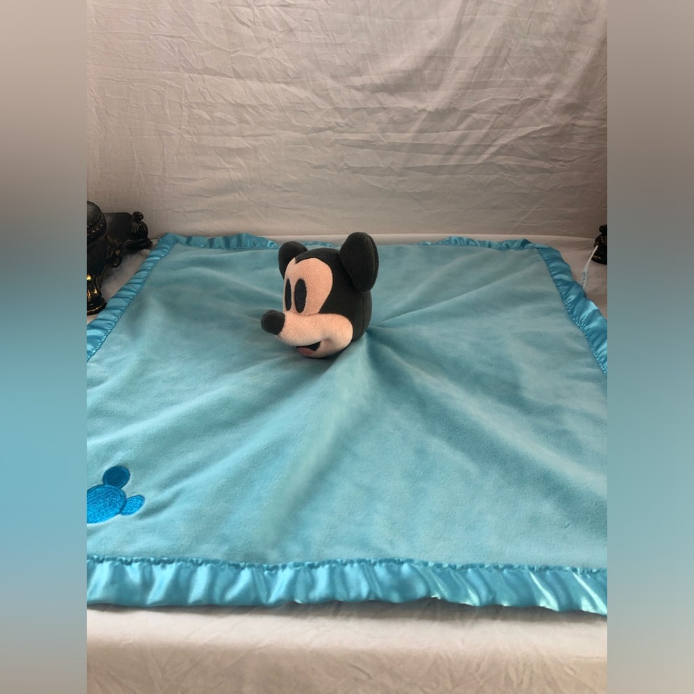 Disney Mickey Mouse blue security blankee soft plush